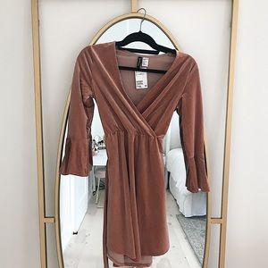 NWT Velvet Wrap Dress